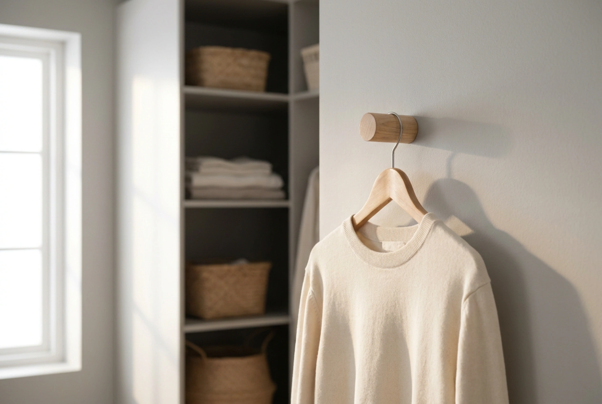 Como instalar um cabideiro de parede no closet para otimizar espaço