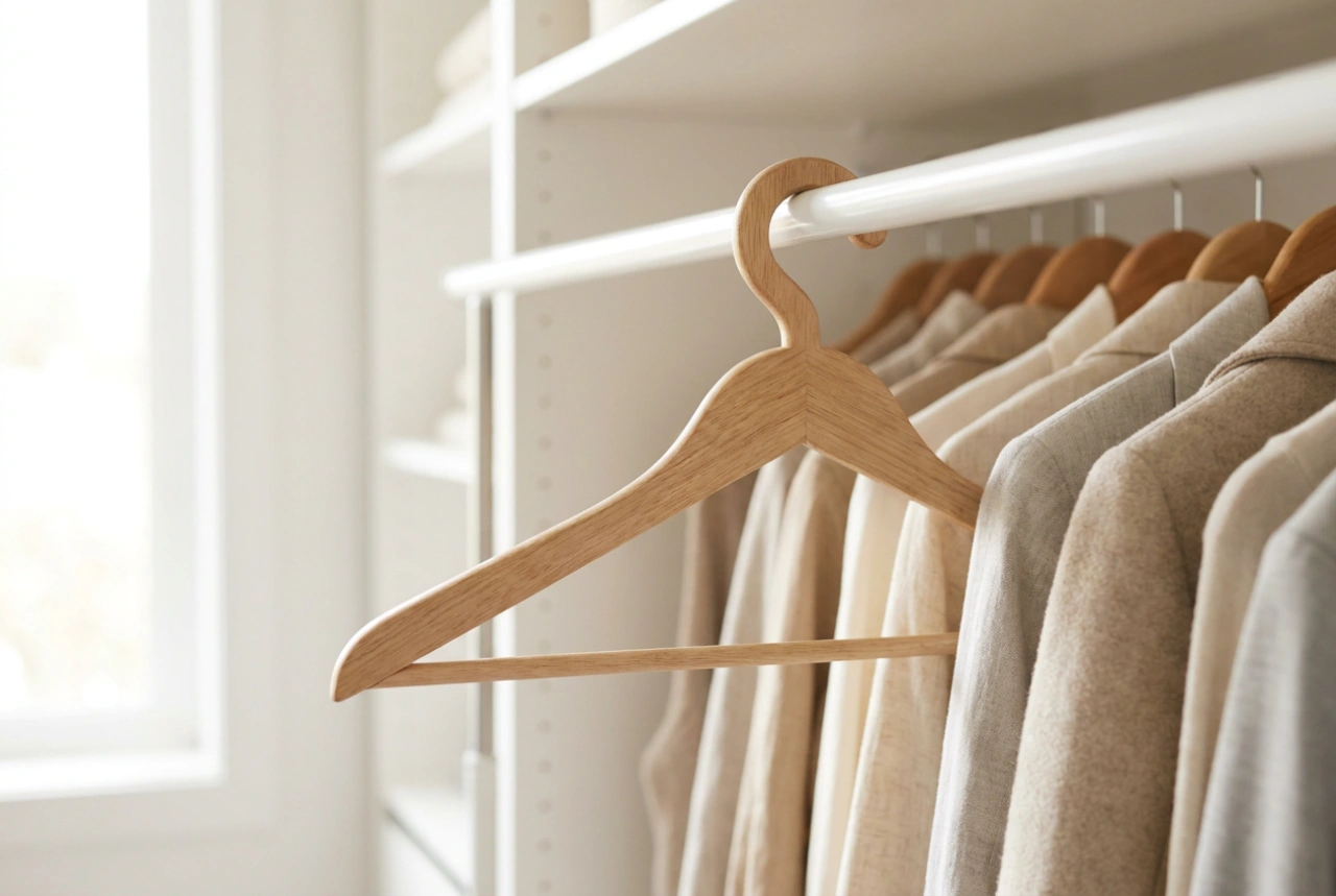 Como escolher as dimensões de cabides ideais para o roupeiro de casa