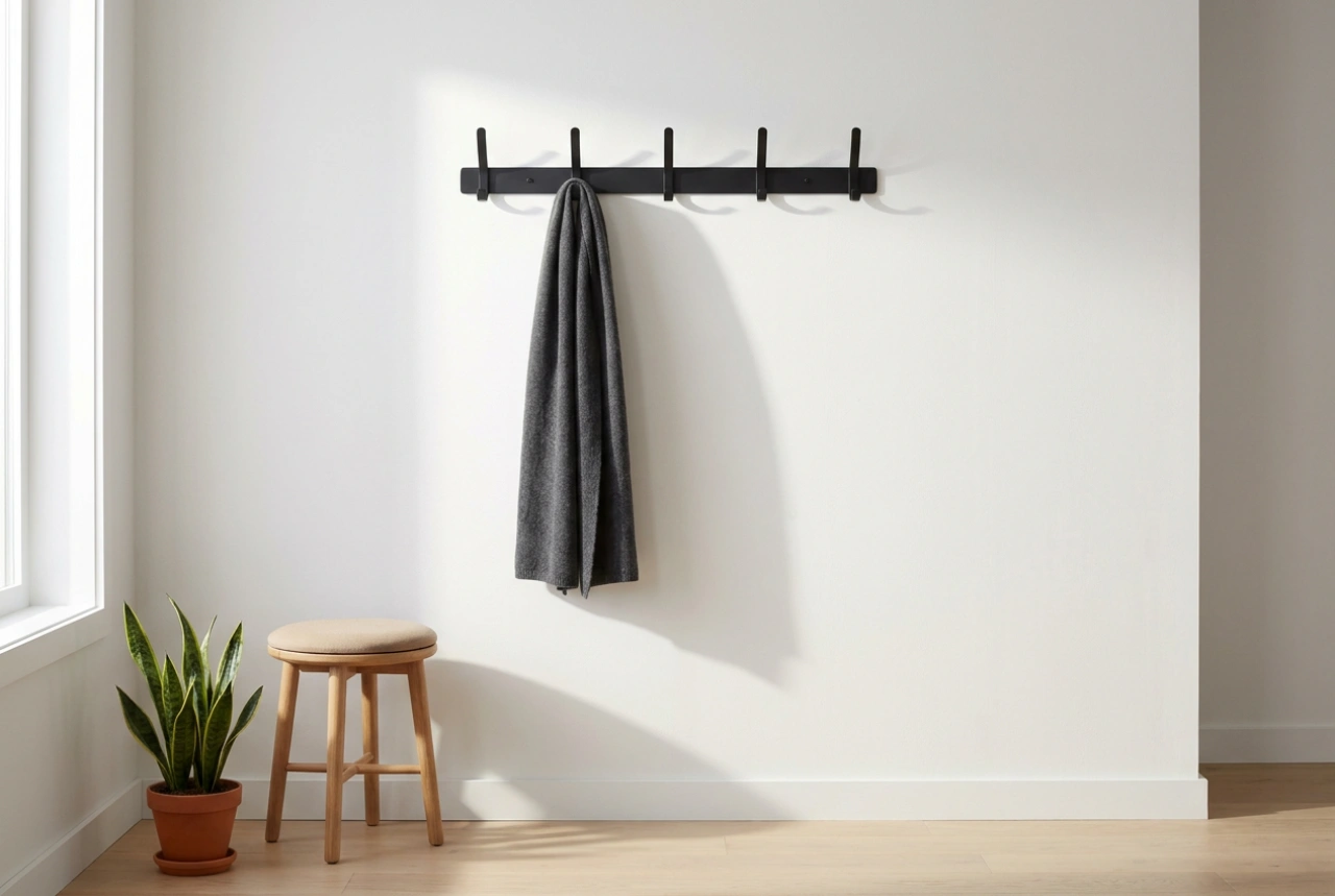 Como posicionar e instalar cabides de parede no hall de entrada