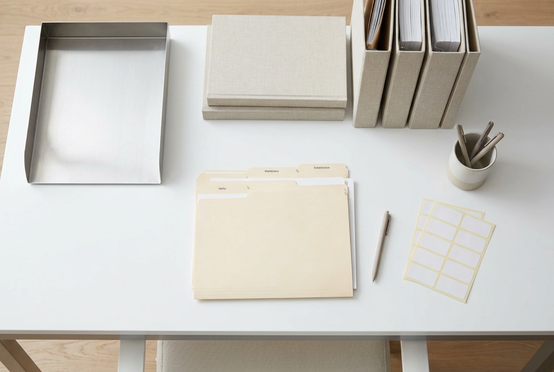 Como escolher a organização de pastas e fichários para documentos domésticos