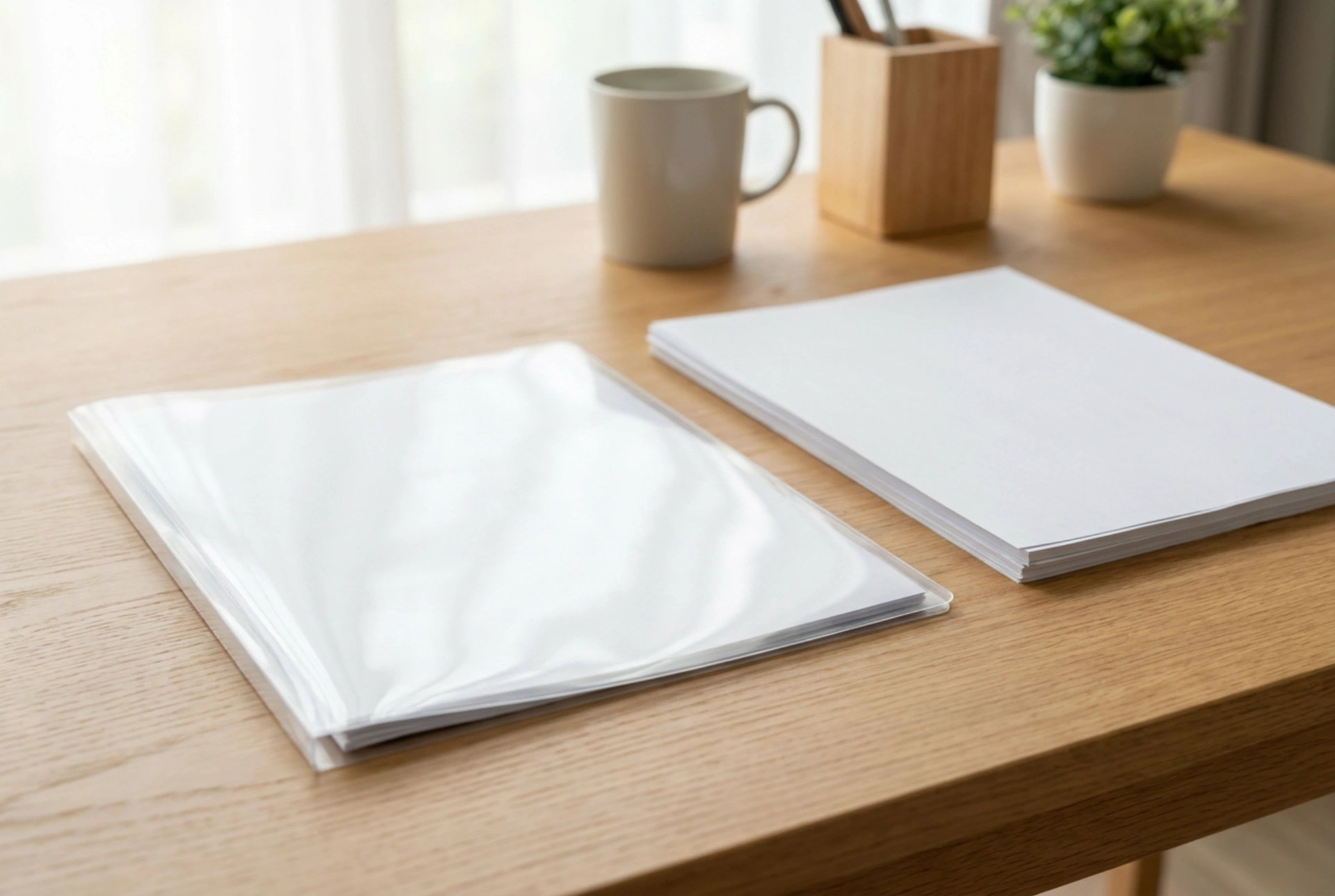 Como proteger faturas e contratos em pastas de plástico para documentos