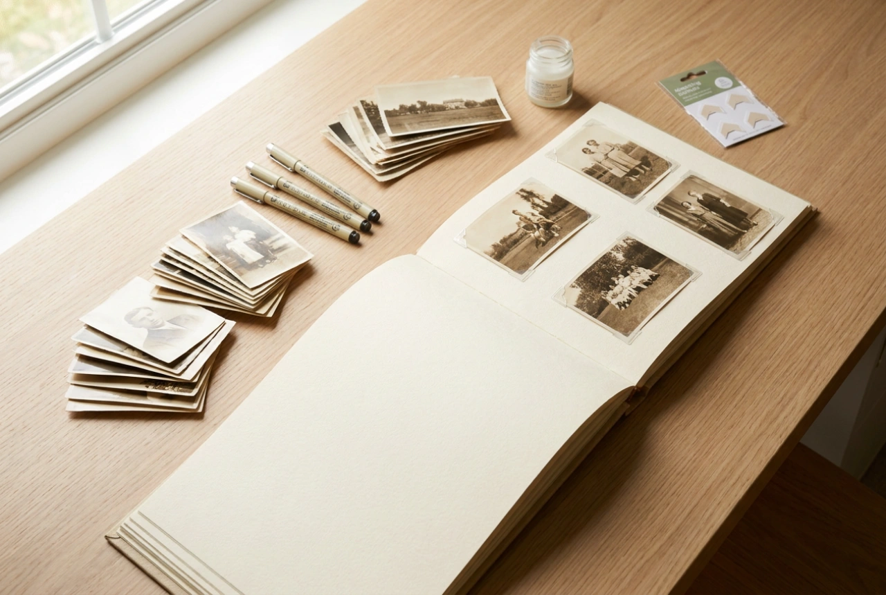 Como organizar um álbum de fotos grande em capítulos e eventos