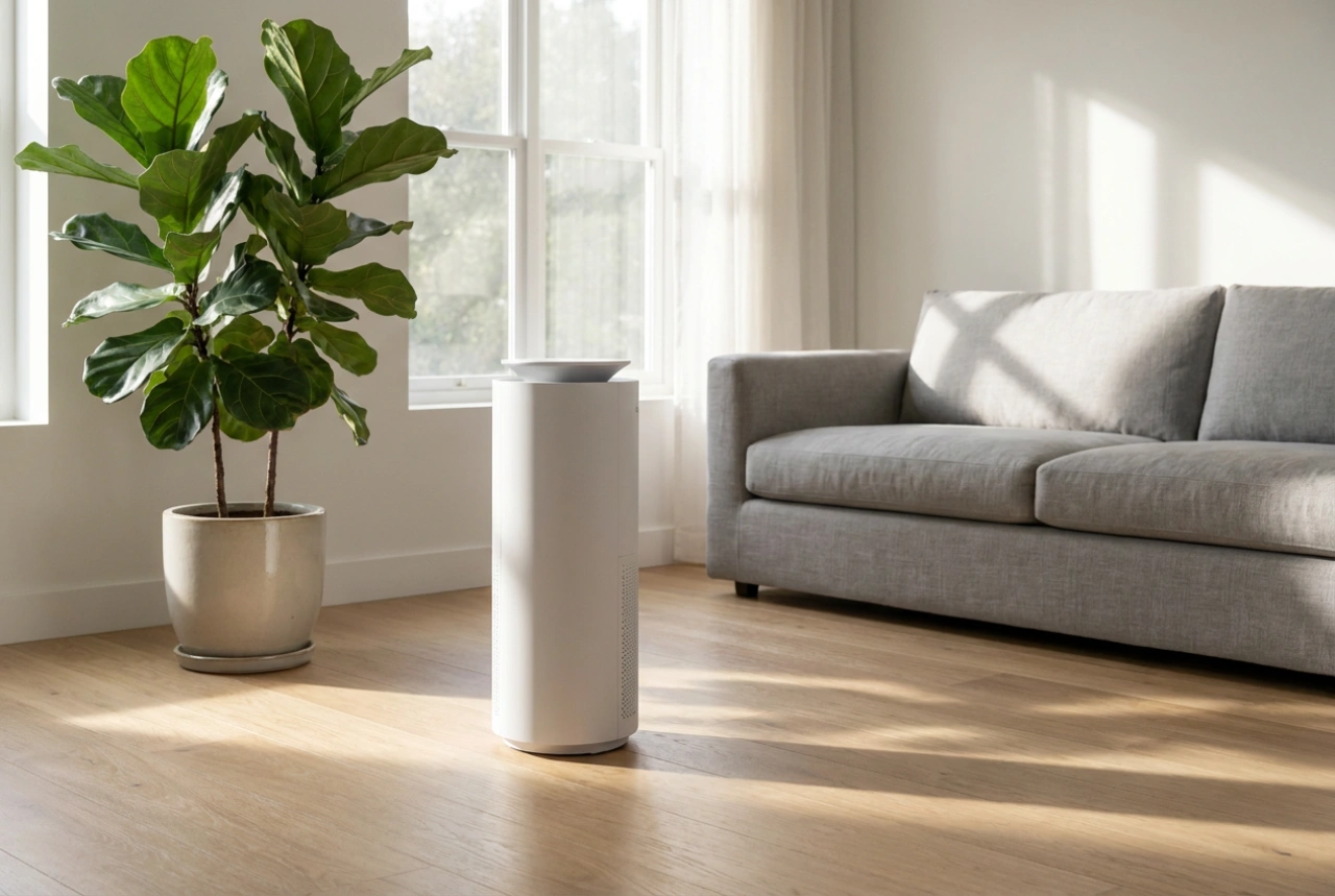 Purificador de ar com humidificador na manutenção diária do lar