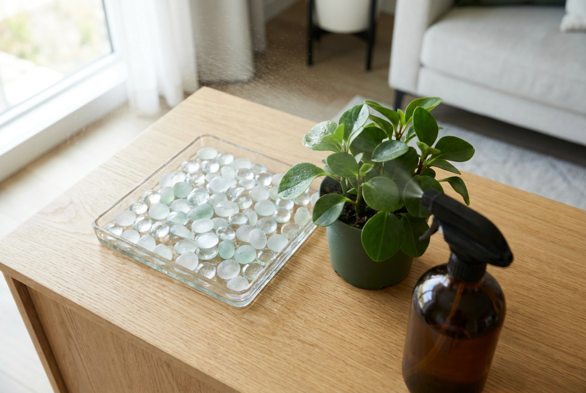 Como humidificar o ar para as plantas sem molhar os parapeitos