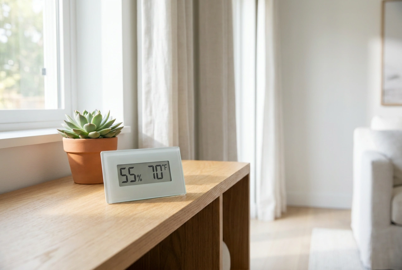 Como ler o higrómetro do humidificador e evitar o excesso de humidade