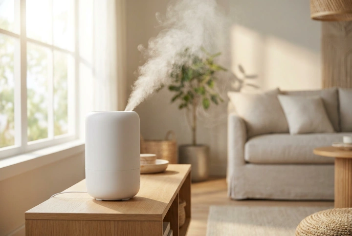 Umidificador evaporativo ou ultrassônico para o uso diário