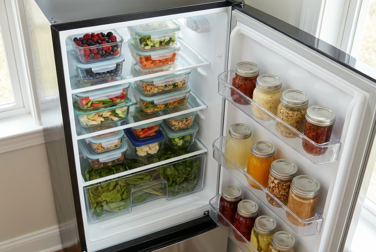 Frigoríficos compactos com congelador e a organização inteligente de mantimentos