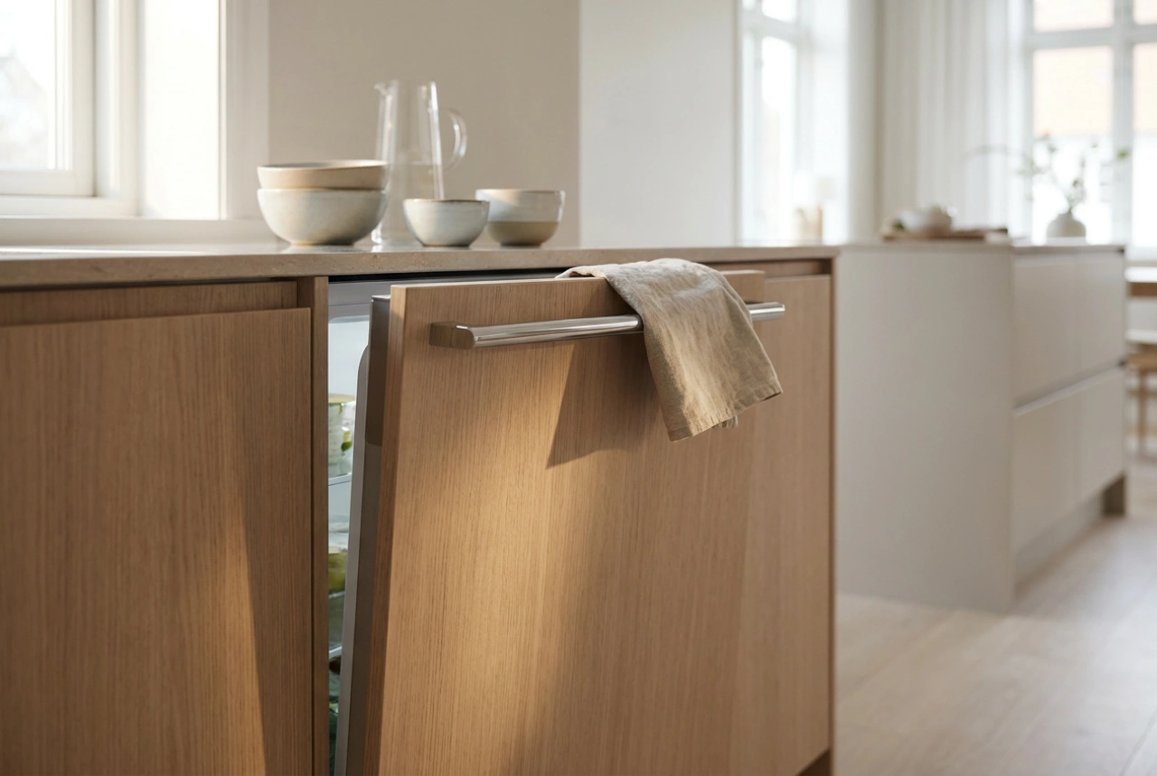 Como escolher um frigorífico pequeno de encastrar para uma kitchenette