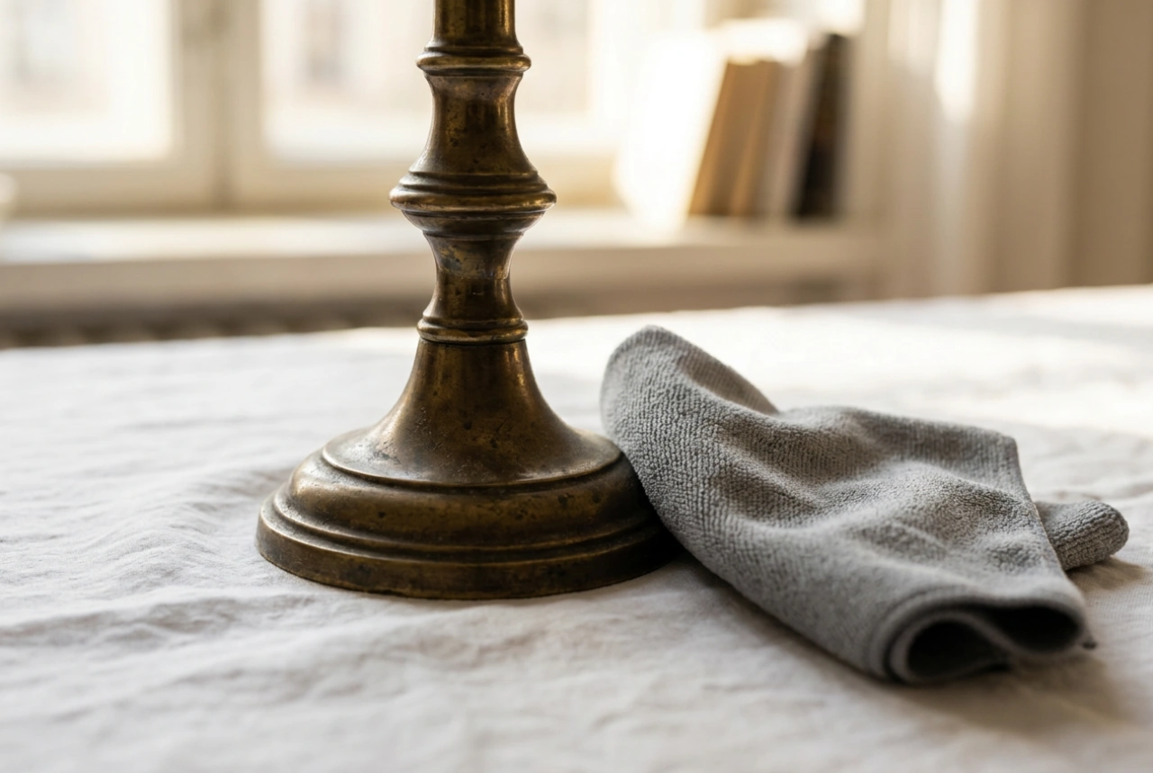 Limpeza profissional de latão em casa sem perder a pátina