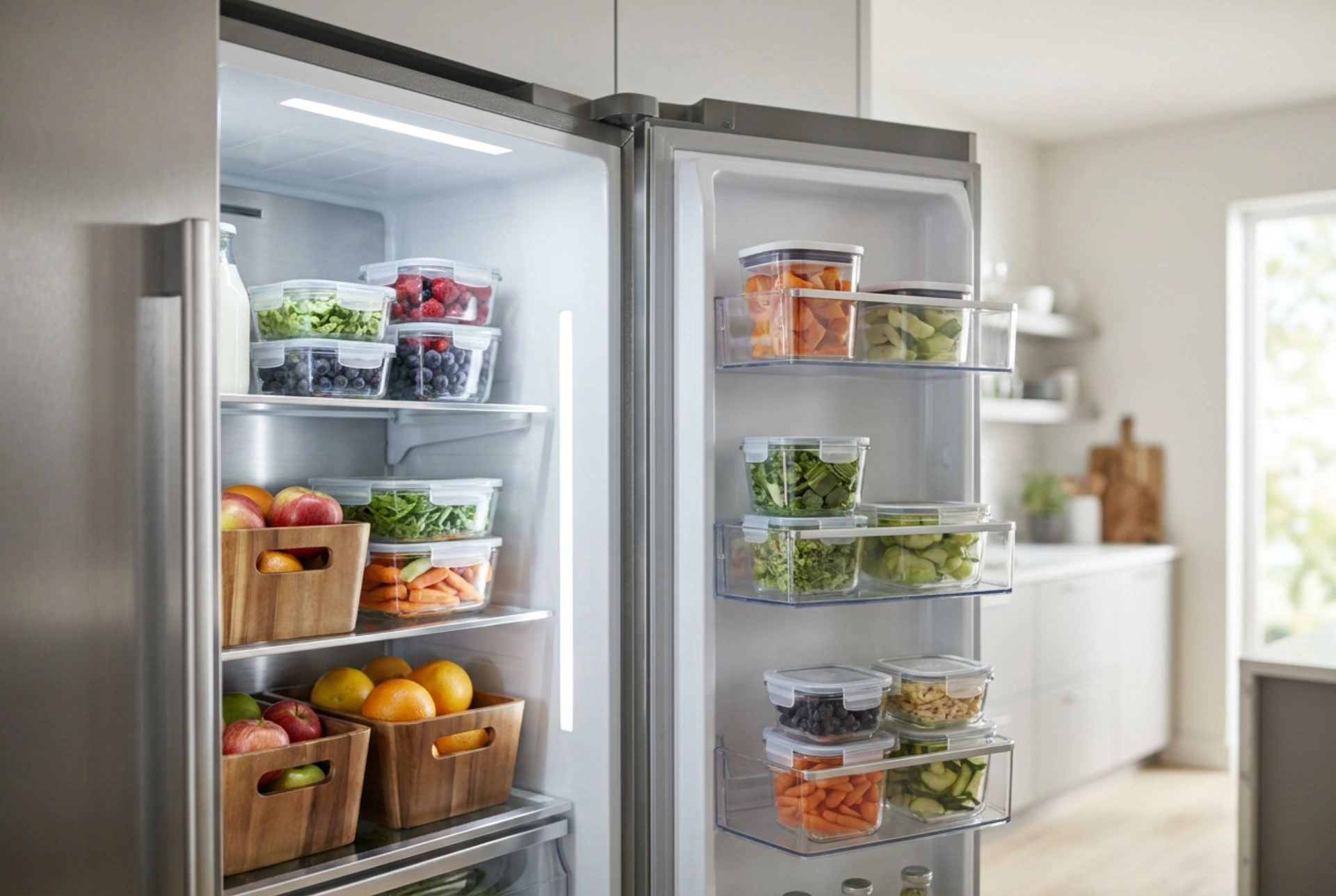 Como escolher um frigorífico com congelador grande para stock de alimentos