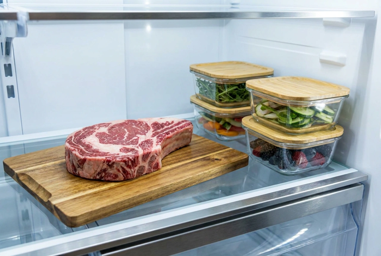 Como usar a geladeira para maturar carne em condições controladas