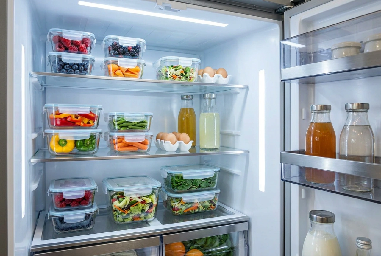 Frigorífico de duas portas com congelador: guia prático de organização de zonas de frio