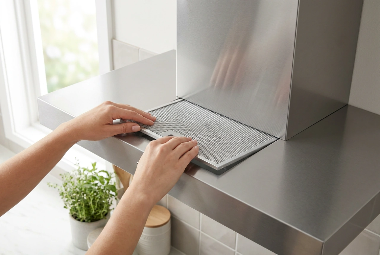 Como cuidar do exaustor de cozinha com filtros e quando substituir os cartuchos