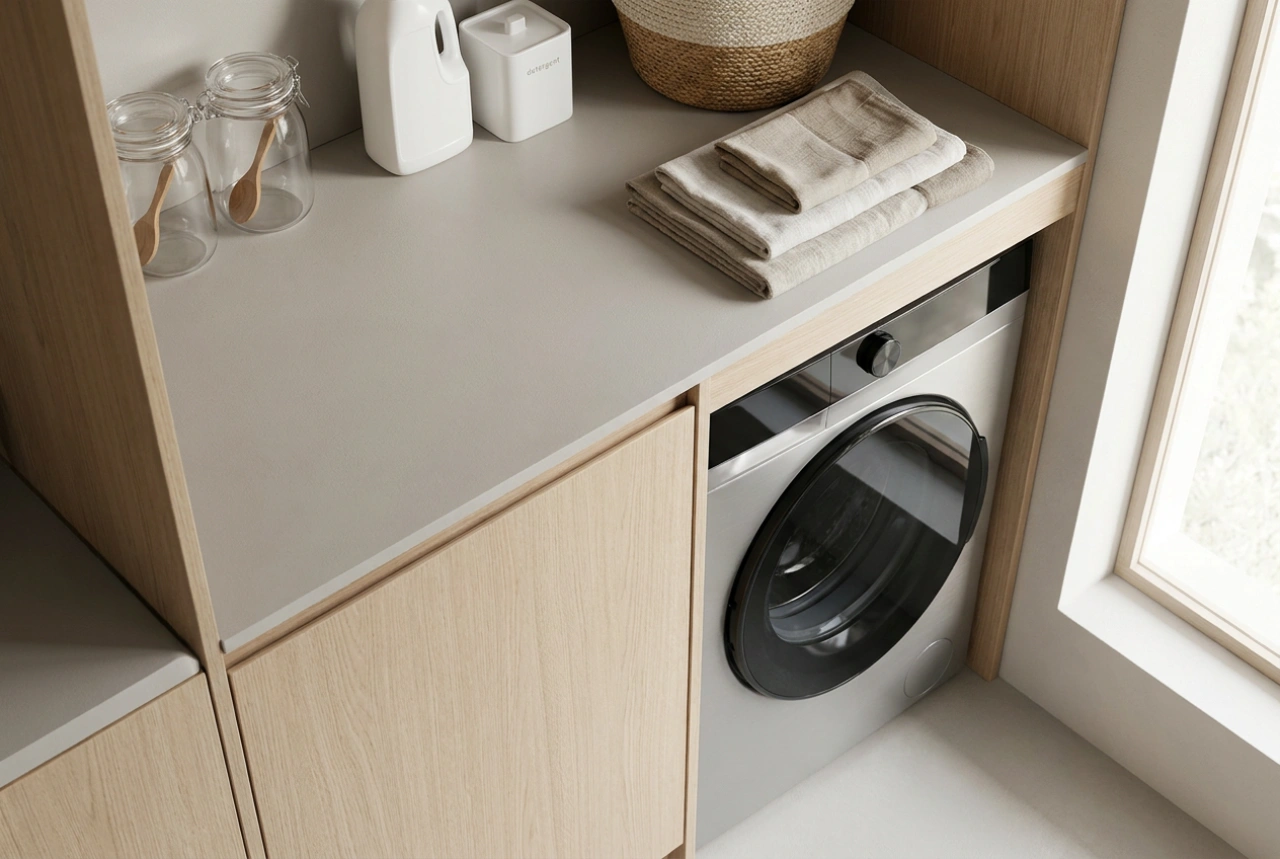 Regras comprovadas para o planeamento de uma máquina de lavar roupa slim encastrada
